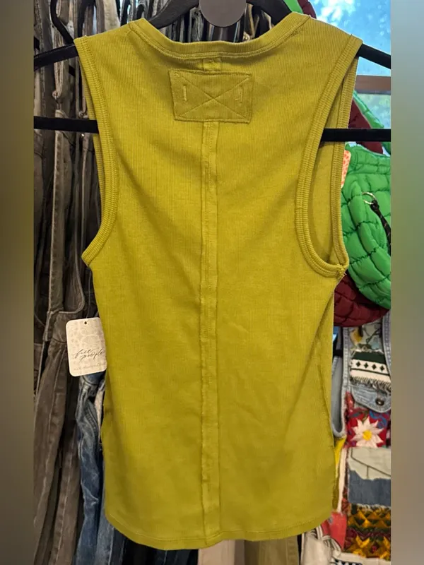 NWT Free People We The Free Neria Tank - Cardamom Seed Green - XS - Image 7