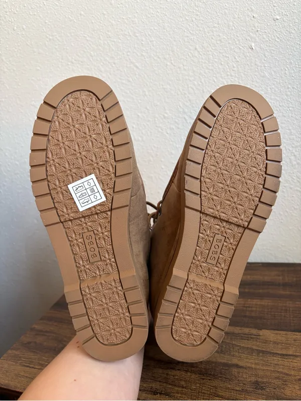 Skechers BOBS Chill Wedge Elevated Bliss Boots Tan Size 7.5 - Image 5
