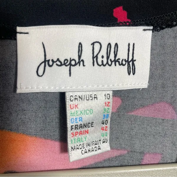 Joseph Ribkoff abstract colorful sleeveless blouse size 10 - Image 8