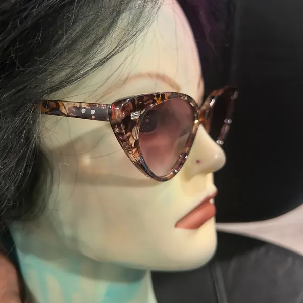 Free People Leopard Print Cat-Eye Sunglasses - Image 5