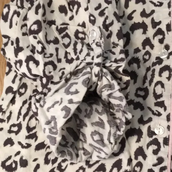 Victoria's Secret Animal Print Pajama Gown 3/4” or Long Sleeves Size Large - Image 5