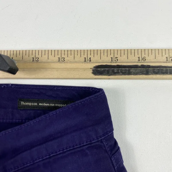 Citizens of Humanity Jeans Womens 29 Purple Thompson Medium Rise Cropped‎ Skinny - Image 5