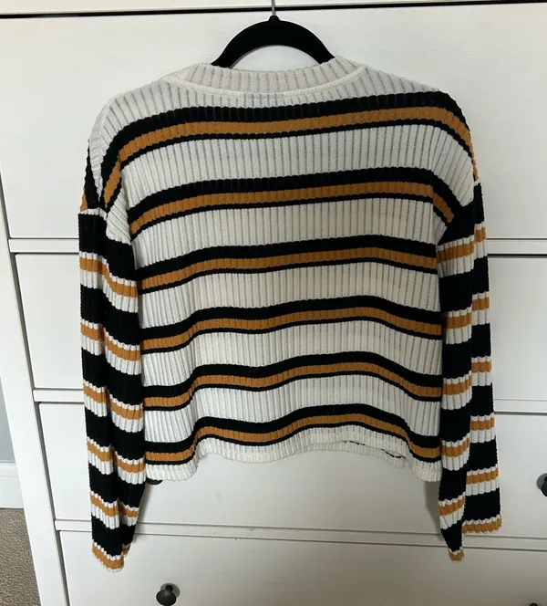 Topshop Striped Long Sleeve Top - Image 3