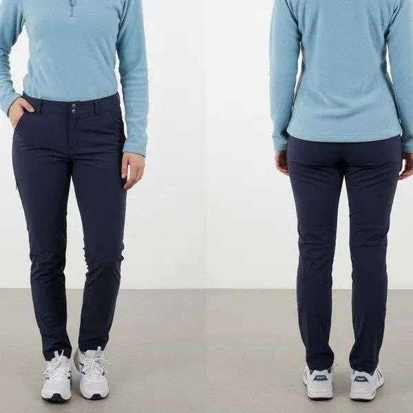 Columbia Women's 16 Regular Navy Blue Omni-Shield‎ Hiking Pants Outdoor Trail - Image 2