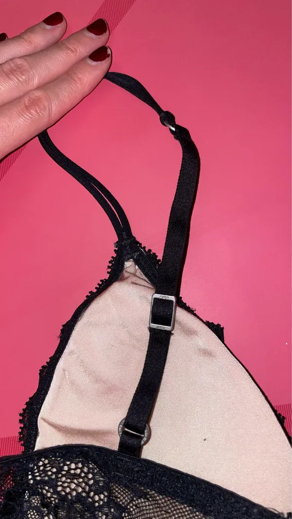 Abercrombie Black Lace Bralette XS - Image 5