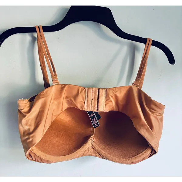 Victoria's Secret Strapless Multiway Bra Beige Push Up Padded Transitional 36D - Image 4