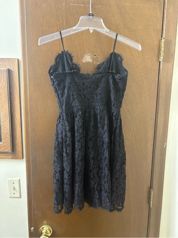 NWT NBD Black Lace Mini Dress - Image 6