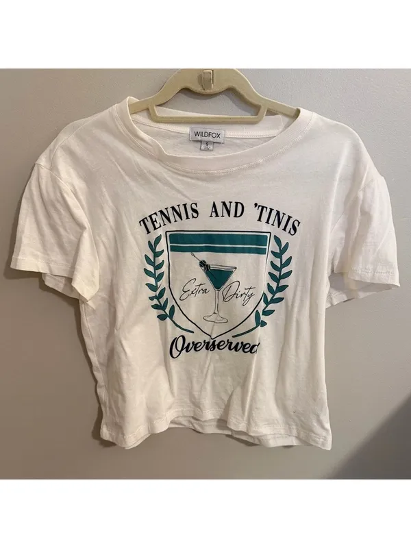 Wildfox Tennis and 'Tinis T-Shirt - Image 3