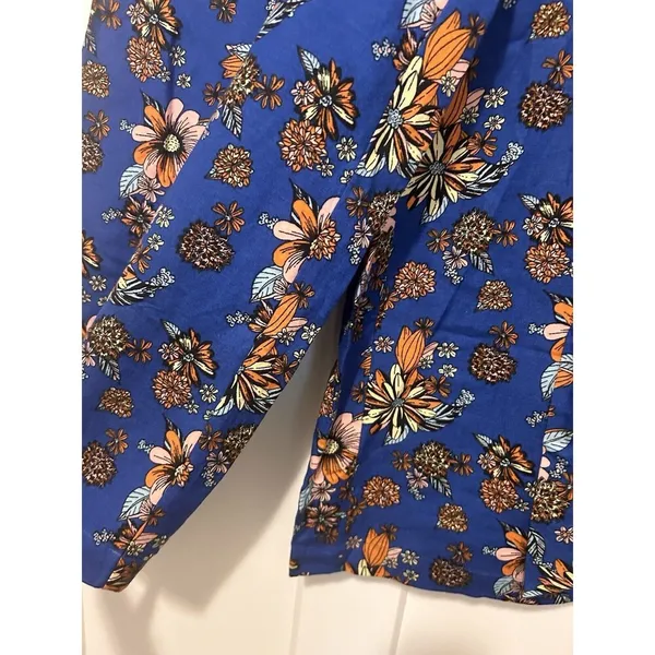 MODCLOTH Womens High Vibration Energy Crop Wide Leg Pants Size Small Linen Blend - Image 6