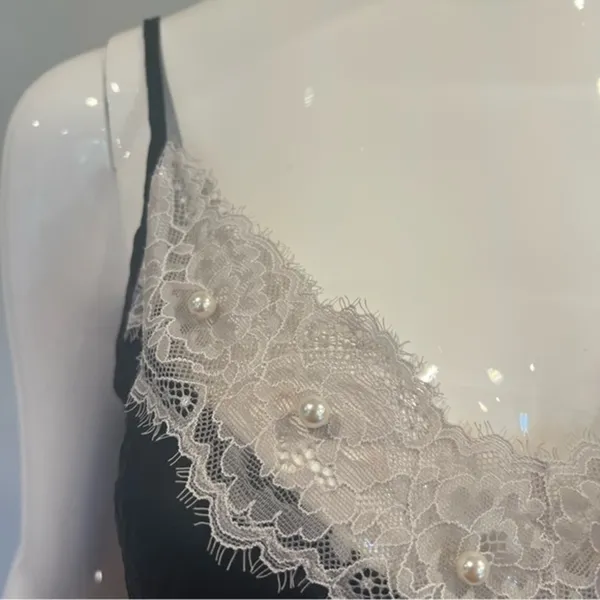 Intimissimi Cami with Lace & Pearl Details - Image 4