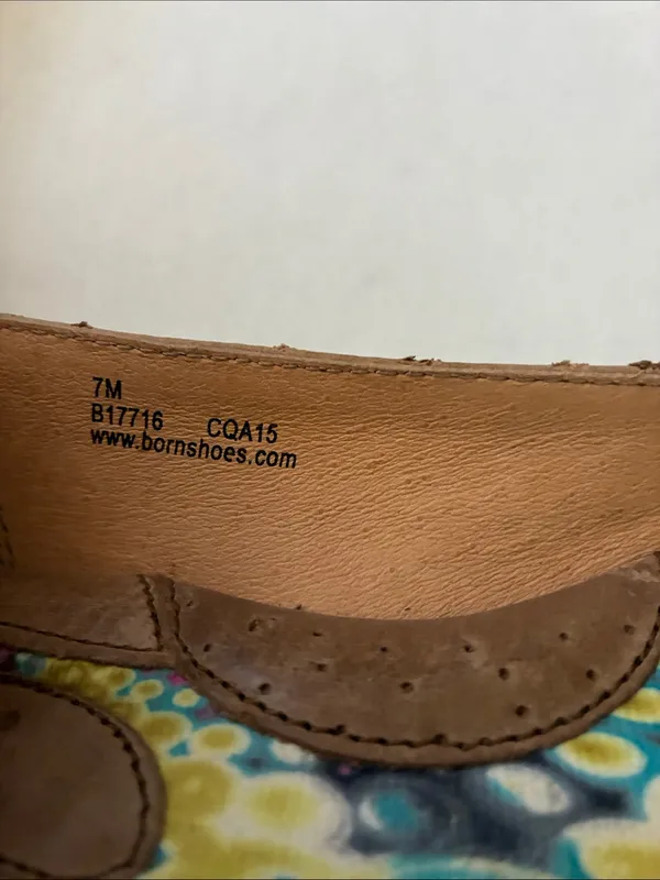 Born Tan Knotted Leather Ballet Flats Size 7 - Image 8