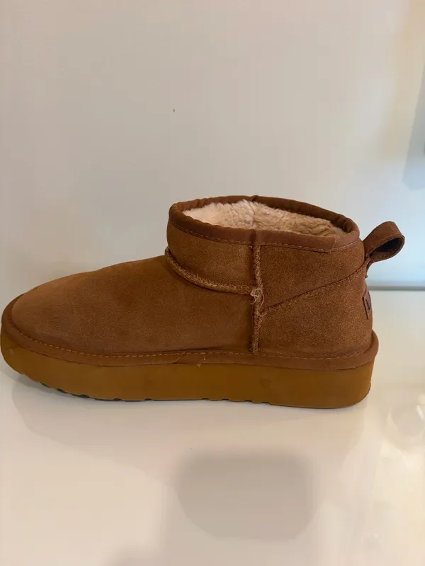 Platform Boots Brown Size 10 - Image 5