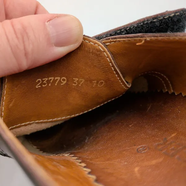 Haflinger Charlotte Brown Leather Cork Clog Mules Wood Button Womens 37 US 6-6.5 - Image 8