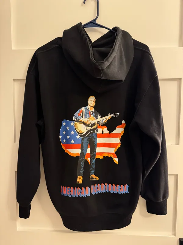 Zach Bryan Hoodie Black Size M - Image 2