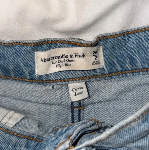 Abercrombie High-Rise The Dad Shorts Curve Love Denim - Image 3