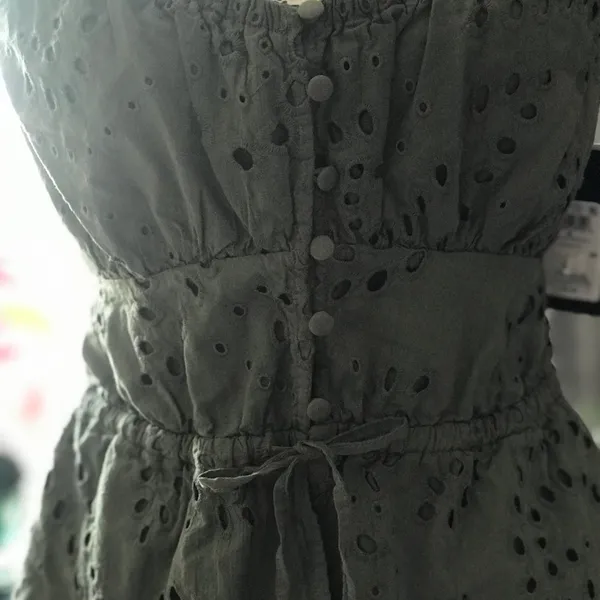NWT Guess Larisen Cotton Eyelet Peplum Top - Image 9