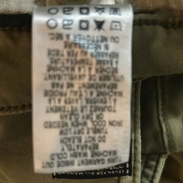 7 For All Mankind 7FAMK Olive Jeans 30 Boho Casual Minimalist Preppy Classic - Image 10