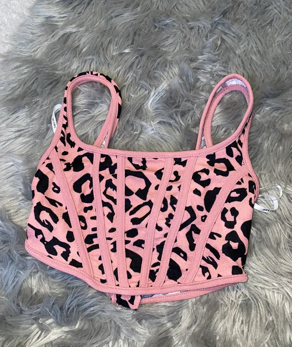 SheIn Cheetah Crop Top - Image 3