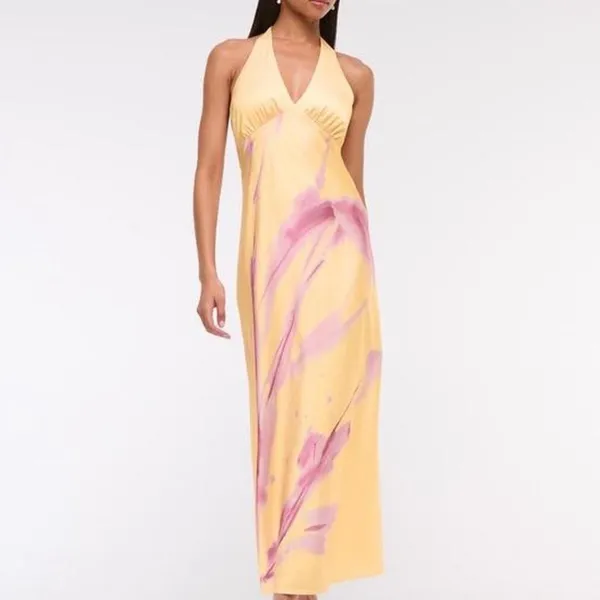 Abercrombie & Fitch Dress Maxi Satin - Image 3