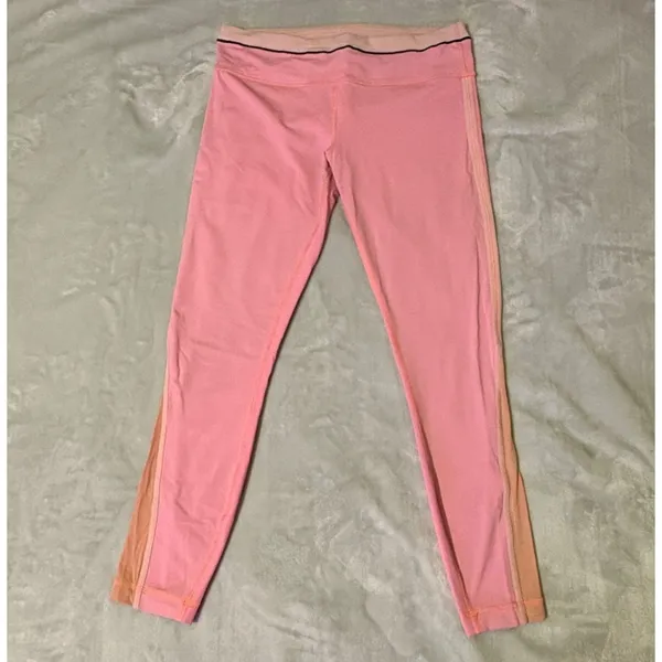Lululemon Run Pace Tight 25" Bleached Coral Athletic Leggings Zip Pocket Size 8 - Image 3