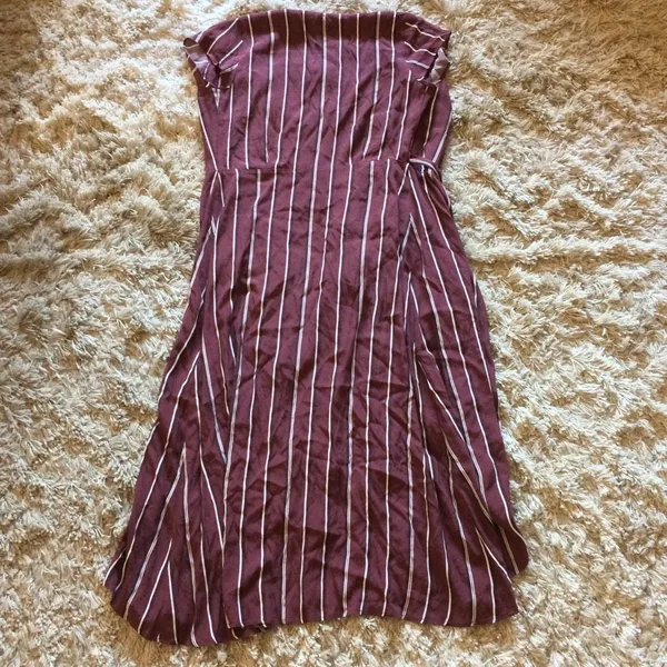 Aritzia Wilfred Jess’s wrap dress large maroon - Image 9