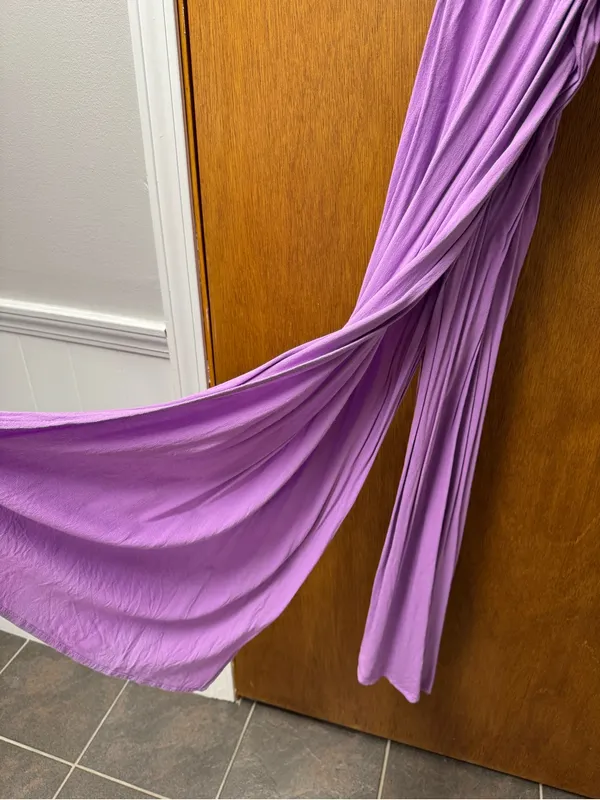 Indah River Triangle Sleeveless Long Maxi Dress Violet Purple Small Beachy Boho - Image 12
