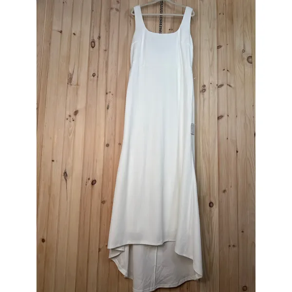 NWT Lulus Loving Fate White Bow Square Neck Backless Maxi Dress Wedding Size 1X - Image 3