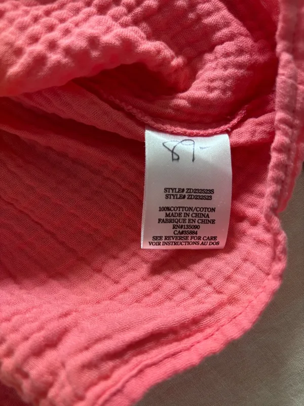 Z Supply Amalia Gauze Mini dress in Papaya size Small NWOT‎ - Image 9