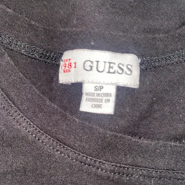 Guess Black Tee with Gold Script - Image 5