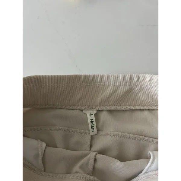 Halara Flex Wide Leg Pants Women’s Medium Ivory High Waisted MicroWaffle Stretch - Image 4