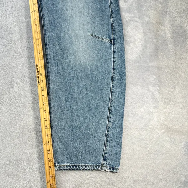 Levi's Cinch Barrel Women's Jeans 29 Light Wash Blue High Rise Wide Leg Relaxed - Image 10