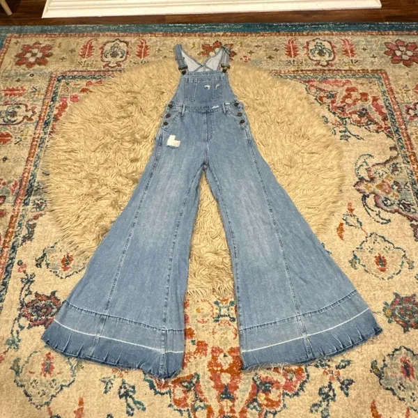 Show me your Mumu wide leg flare overalls size small - Image 3