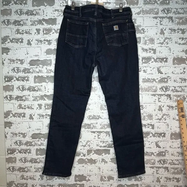 Carhartt | women fleeced lined denim jeans relaxed fit - Image 9