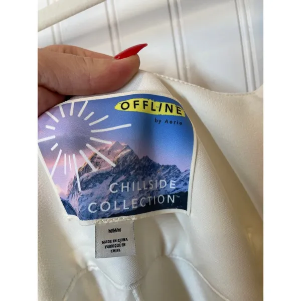 Aerie Offline Chillside Snowboard Ski Pants White Winter Outdoor Size M - Image 4
