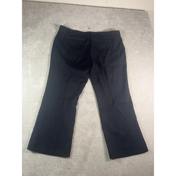 NWT Abercrombie Women's 18/34 Black Tailored Straight Dress Pants Curve Love - Image 8