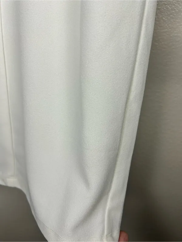 Princess Polly White Bungee Strap Midi Dress with Side Slit Size 4 Bridal - Image 11
