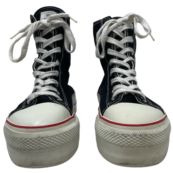 Vintage Y2K Nana Black Platform Sneakers Women’s Size 9 Goth Grunge - Image 2
