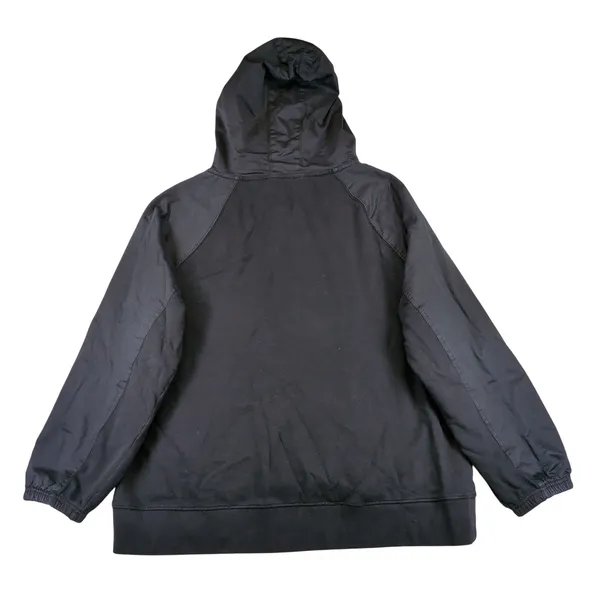 FP Movement Free People Black Asymmetric Zip Mixed Media Hoodie OB1604686 Large - Image 2