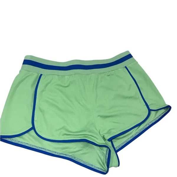 NWOT Free People Movement Green Blue Combo Prep In Your Step Active Shorts M - Image 2