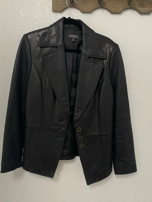 Classiques Entier Black leather jacket - Image 5
