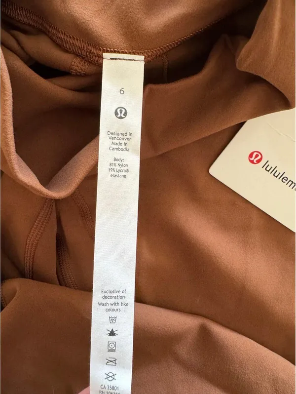Lululemon Align High Rise 23” Roasted Brown Size 6 NWT - Image 6