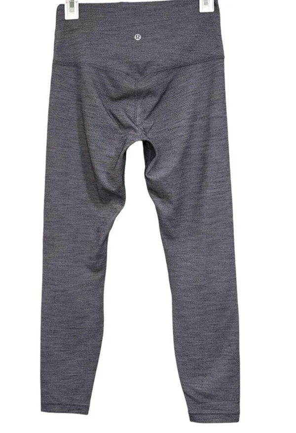 Lululemon Align Pant II 25" Mini Herringbone Heathered Black White / Black Sz 8 - Image 10