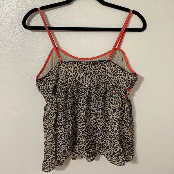 Secret Treasures Y2K Cheetah Print‎ Camisole Large 2000s Bratzcore Funky Feminine Beach Summer - Image 2