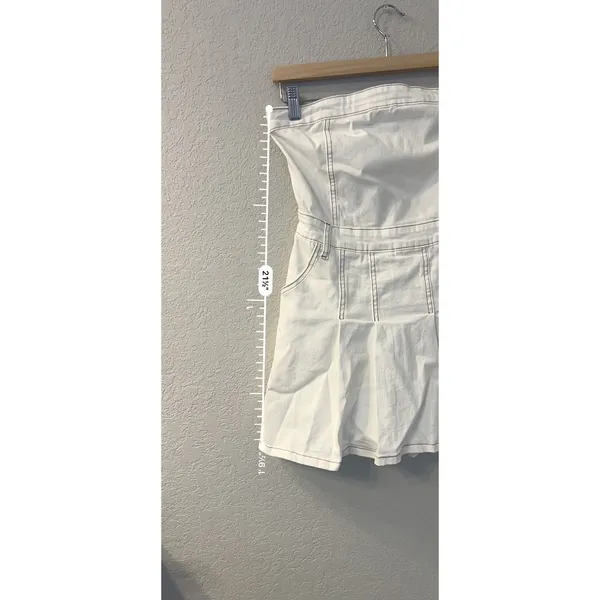 day + moon Denim White Mini Dress; Excellent Condition; Sz m - Image 4