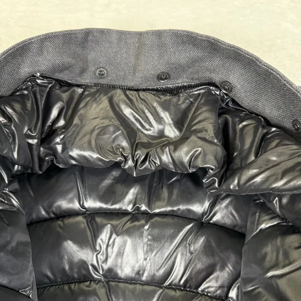 Lululemon Mixed Media Bomber Jacket Black Gray Full Zip Athleisure Womens est 6‎ - Image 13