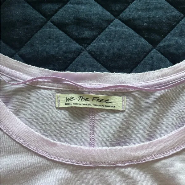Free People Light Purple Crop Top - Image 4