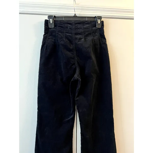 Free People We The Free Jayde Flare Pants Black Corduroy Size 27 - Image 6