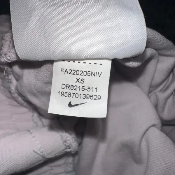Nike Essential Joggers Sweatpants Drawstring Lavender XS‎ - Image 3