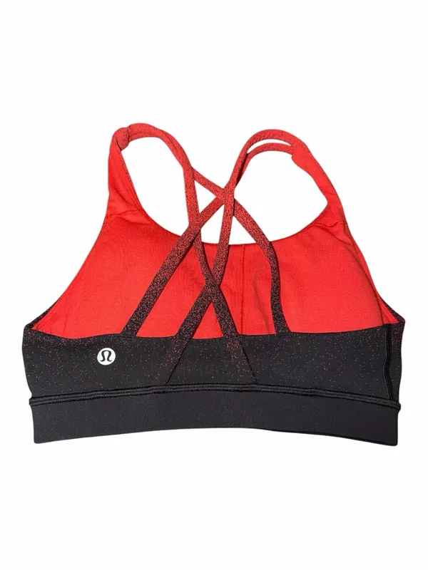 lululemon athletica Red to Black Ombre Crisscross Back Sports Bra - Image 2
