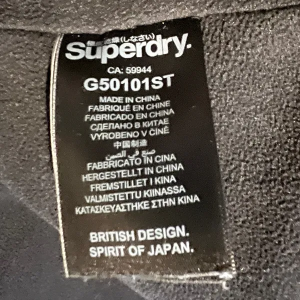 Superdry SD-Windcheater‎ Arctic Impact Jacket Black/Gray/Silver Size 4 GUC - Image 9